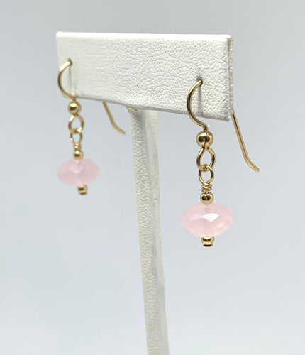 Maine Rose Quartz Earrings - Lively Accents