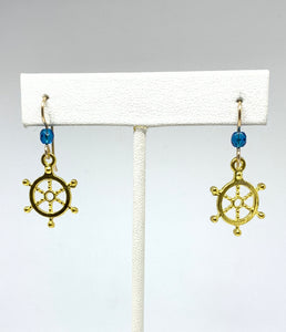 Captain's Wheel Earrings - Lively Accents