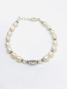 Freshwater Pearl Hope for Maine Bracelet - Lively Accents