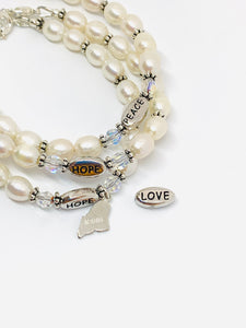 Freshwater Pearl Hope for Maine Bracelet - Lively Accents