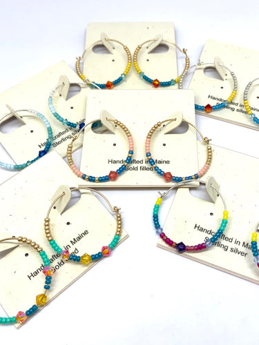 Summer Fun Hoop Earrings - Lively Accents