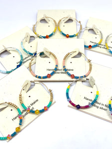 Summer Fun Hoop Earrings - Lively Accents