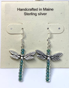 Dragonfly Beaded Earrings - Lively Accents