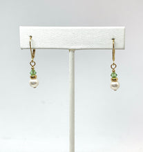 Load image into Gallery viewer, Birthstone and Pearl Leverback Earrings - Lively Accents