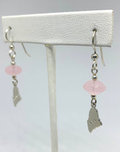 Load image into Gallery viewer, Maine Rose Quartz and Maine Charm Earrings - Lively Accents