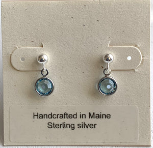 Swarovski Birthstone Channel Earrings - Lively Accents