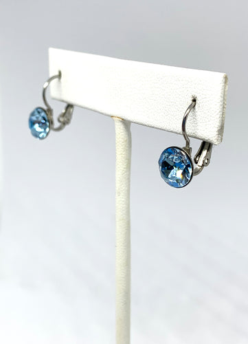 Birthstone Swarovski Small Leverback Earrings - Lively Accents