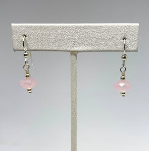 Maine Rose Quartz Earrings - Lively Accents