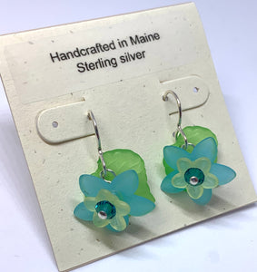 Lucite Flower Earrings - Lively Accents