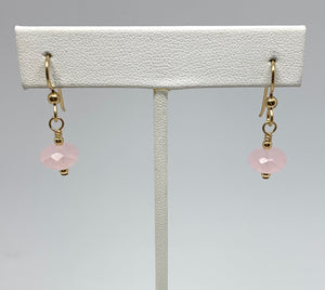 Maine Rose Quartz Earrings - Lively Accents
