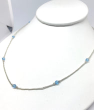 Load image into Gallery viewer, Birthstone Liquid Silver Necklace - Lively Accents