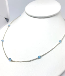 Birthstone Liquid Silver Necklace - Lively Accents
