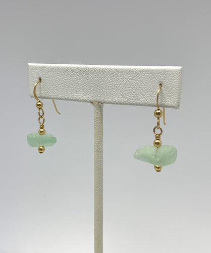 Sea Glass Dangle Earrings - Lively Accents