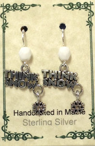 "Think Snow" Earrings - Lively Accents