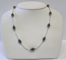 Load image into Gallery viewer, Twisted Liquid Silver and Hemitate Necklace - Lively Accents