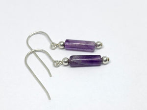 Gemstone Tube Earrings - Lively Accents