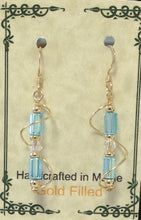 Load image into Gallery viewer, Gold Filled Wire Wrap Czech Glass Earrings - Lively Accents