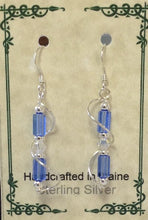 Load image into Gallery viewer, Sterling Silver Wire Wrap Czech Glass Earrings - Lively Accents