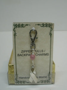 Breast Cancer Zipper Pull - Lively Accents