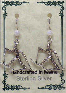 Cross Country Skier Earrings - Lively Accents