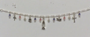 Sterling Silver Religious Charm Bracelet - Lively Accents