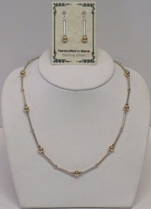 Silver & Gold Necklace - Lively Accents