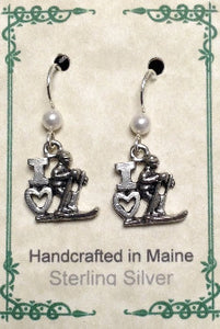 I love Skiing Earrings - Lively Accents
