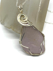 Lavender Sea Glass Pendant - Lively Accents