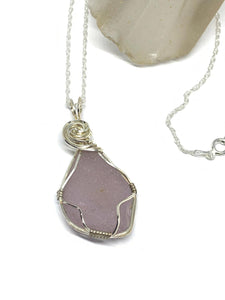 Lavender Sea Glass Pendant - Lively Accents