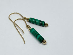 Gemstone Tube Earrings - Lively Accents