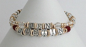 Mother's/Name Bracelets - Double Strand - Lively Accents