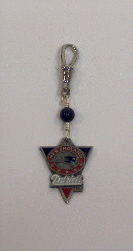 Red Sox or Patriots Zipper Pull/Purse Charm - Lively Accents