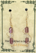 Load image into Gallery viewer, Gold Filled Wire Wrap Czech Glass Earrings - Lively Accents