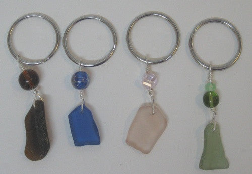 Sea Glass Keychains - Lively Accents
