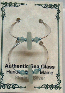 Seafoam - Sea Glass Earrings - Lively Accents