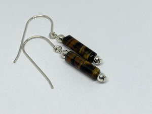 Gemstone Tube Earrings - Lively Accents