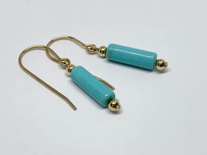 Gemstone Tube Earrings - Lively Accents